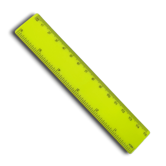 Colourful Yellow 15cm Ruler