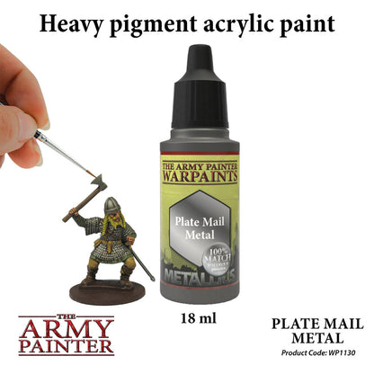 The Army Painter Metallics: Plate Mail Metal 18ml