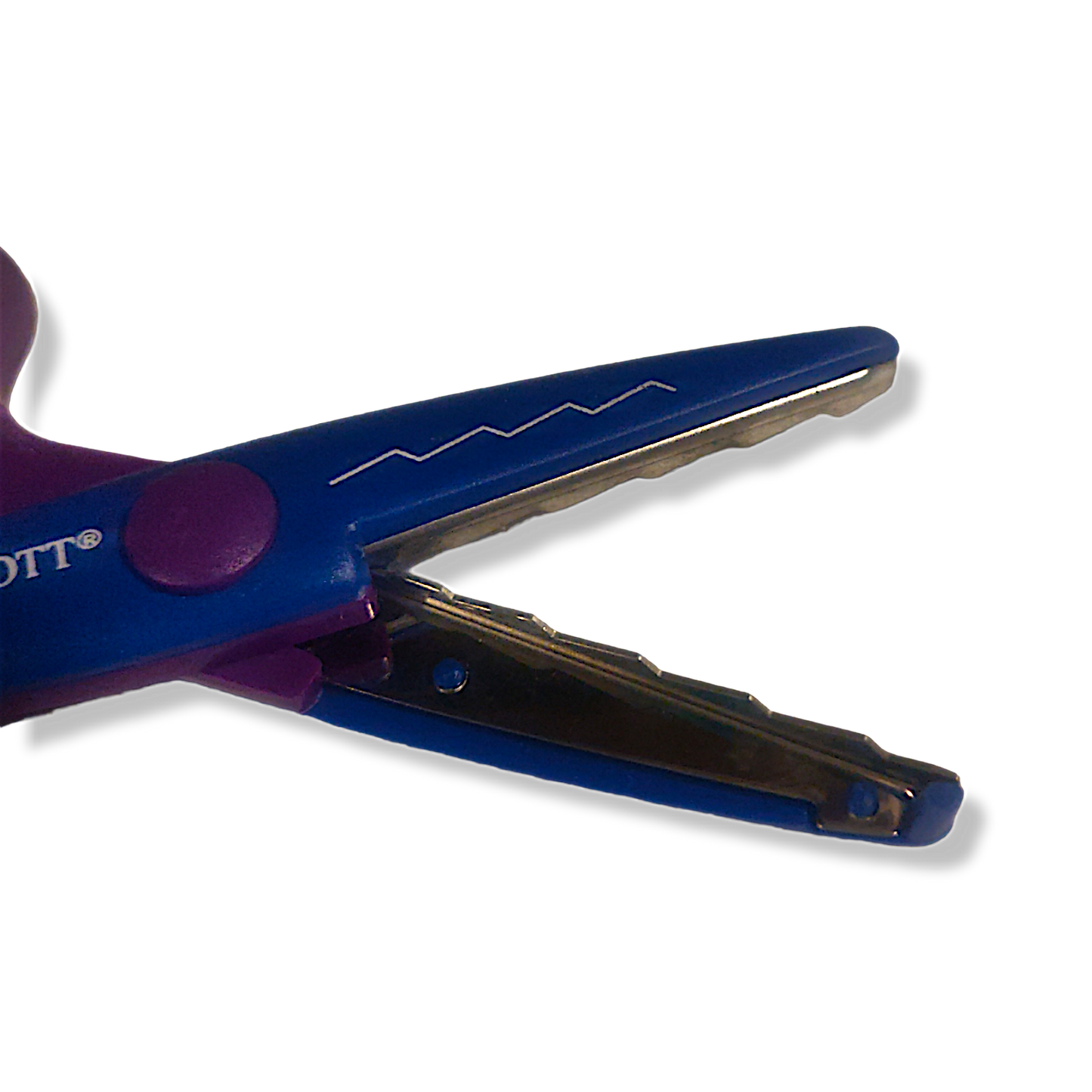 Westcott Zig-Zag Pattern Craft Scissors 14cm/5.5" Purple Blue