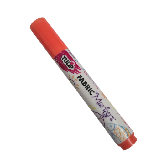 TULIP Light Orange Brush-Tip Fabric Permanent Marker