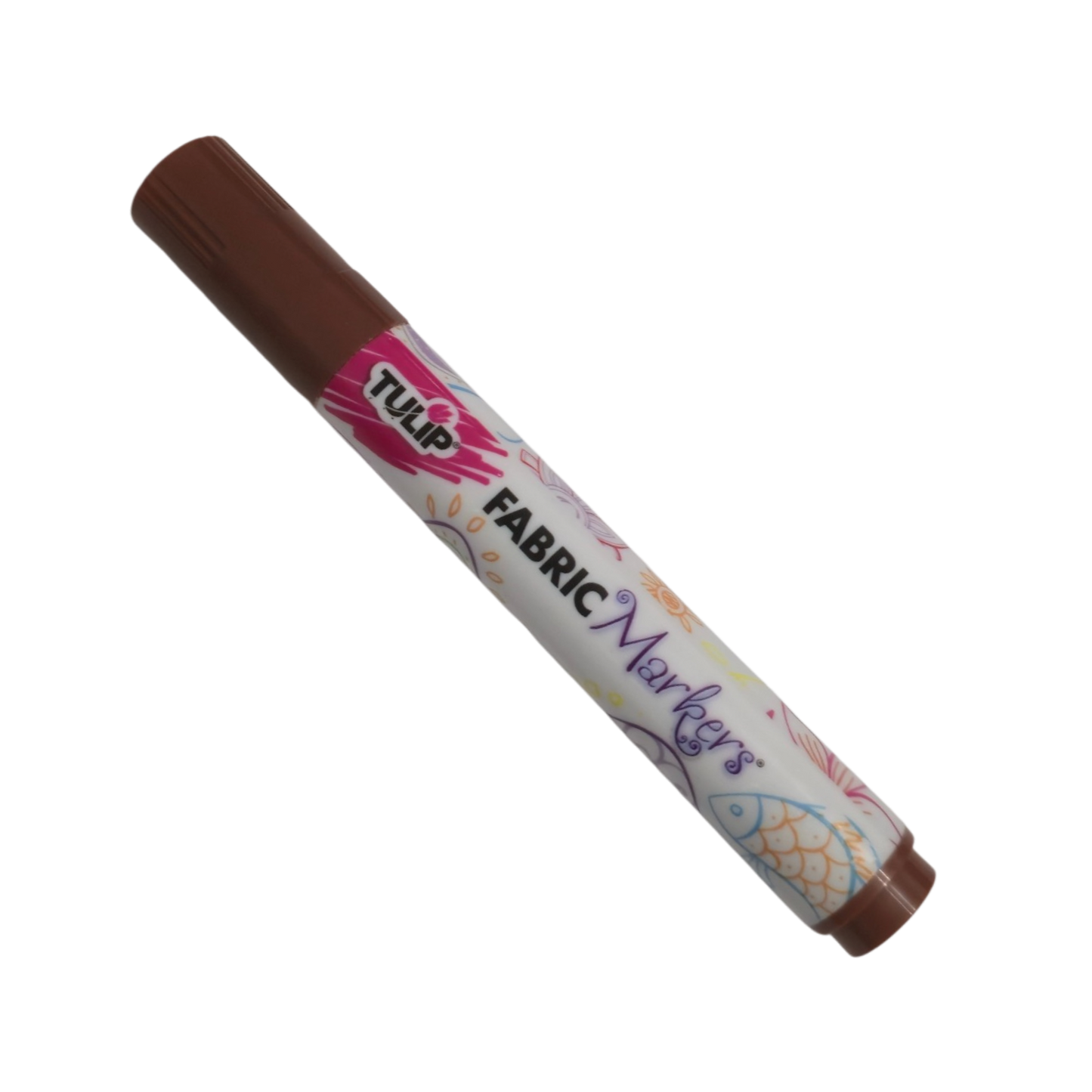 TULIP Brown Brush-Tip Fabric Permanent Marker
