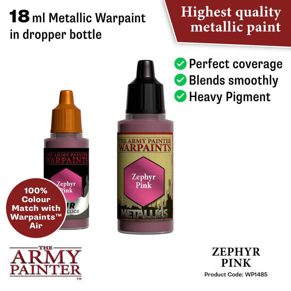 The Army Painter Metallics: Zephyr Pink 18ml