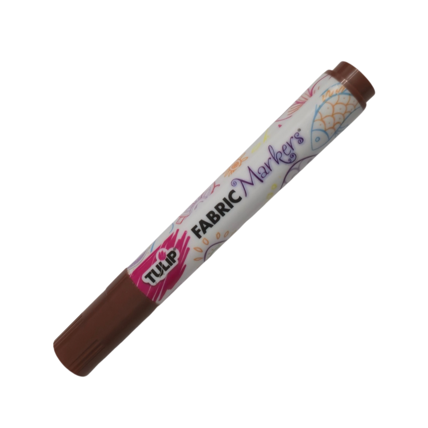 TULIP Brown Brush-Tip Fabric Permanent Marker