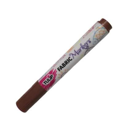 TULIP Brown Brush-Tip Fabric Permanent Marker