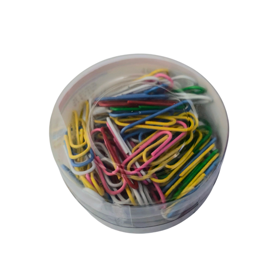 100x Coloured 28mm Paper Clips