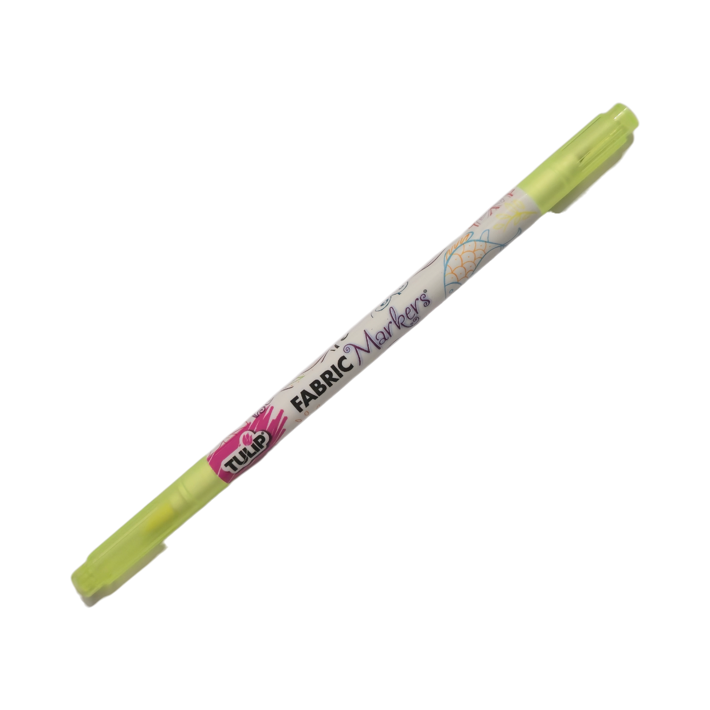 TULIP Highlighter Yellow Dual Super Fine Tip / Brush Fabric Permanent Marker