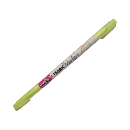 TULIP Highlighter Yellow Dual Super Fine Tip / Brush Fabric Permanent Marker