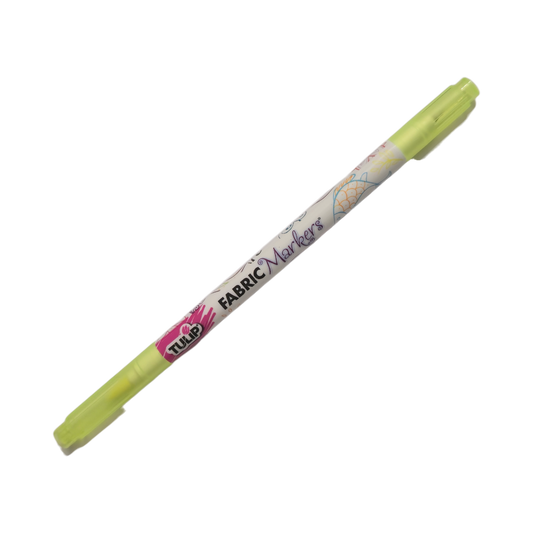 TULIP Highlighter Yellow Dual Super Fine Tip / Brush Fabric Permanent Marker