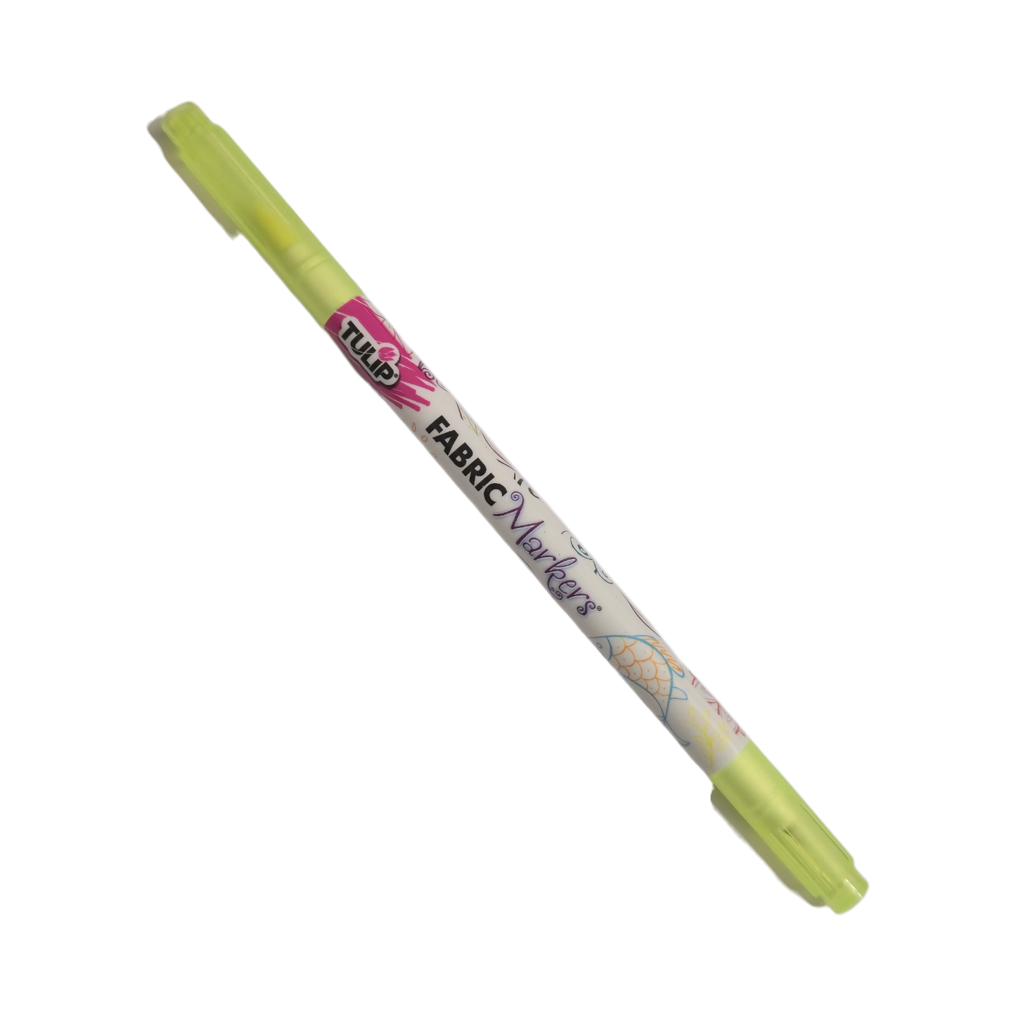 TULIP Highlighter Yellow Dual Super Fine Tip / Brush Fabric Permanent Marker