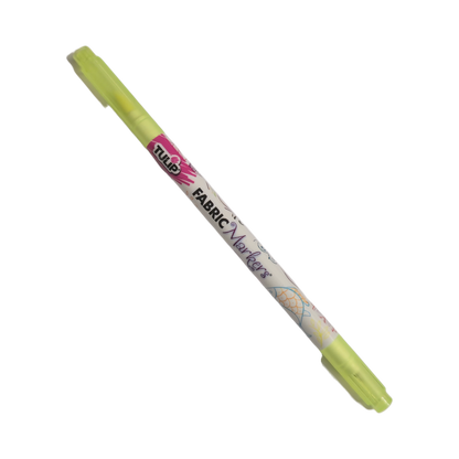 TULIP Highlighter Yellow Dual Super Fine Tip / Brush Fabric Permanent Marker