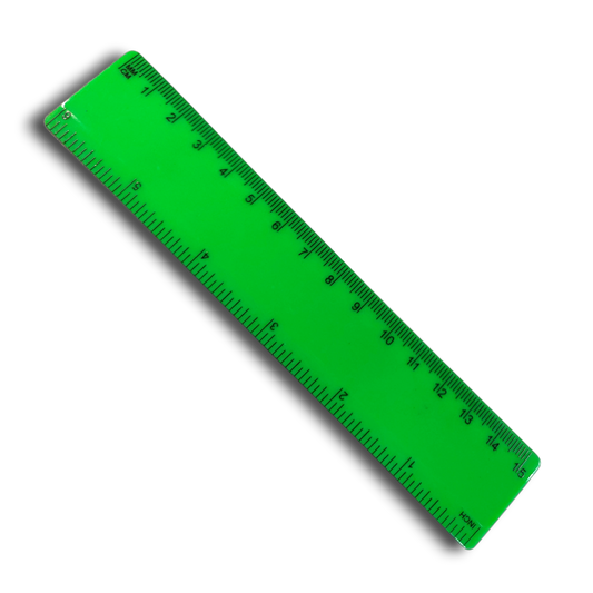 Colourful Green 15cm Ruler