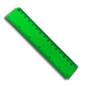 Colourful Green 15cm Ruler