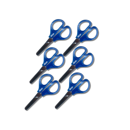 6 Small Blue Nicky Craft Safety Scissors