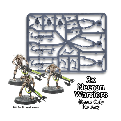 Warhammer 40k Necron Warriors Starter Hobby Sprue (3x Models) Games Workshop.