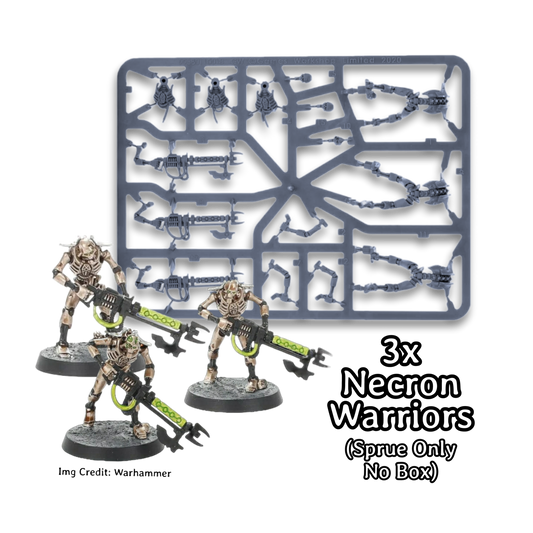 Warhammer 40k Necron Warriors Starter Hobby Sprue (3x Models) Games Workshop.