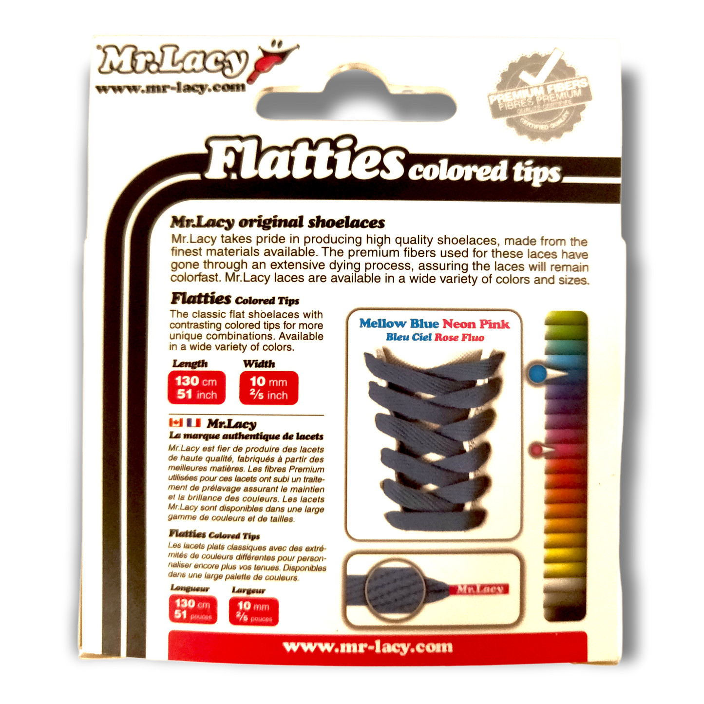 Blue & Pink Shoe Laces Mr.Lacy