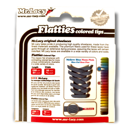 Blue & Pink Shoe Laces Mr.Lacy