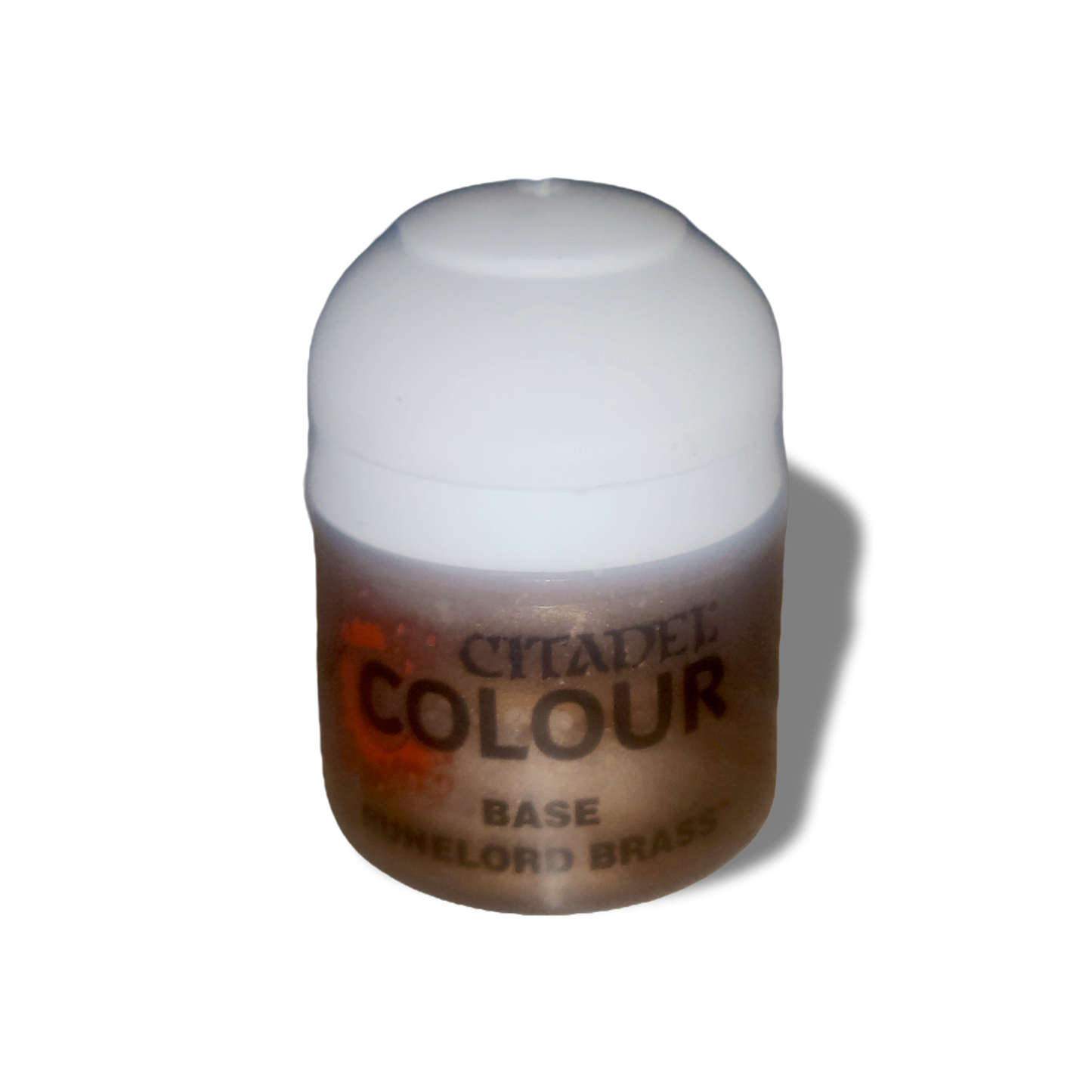Citadel Runelord Brass Base Paint 12ml (0.4fl oz) Games Workshop Non-Toxic Water Based Acrylic.