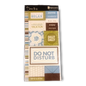 Chipboard Cutouts - Vacation "kick back & RELAX, Do Not Disturb 1.5mm thick