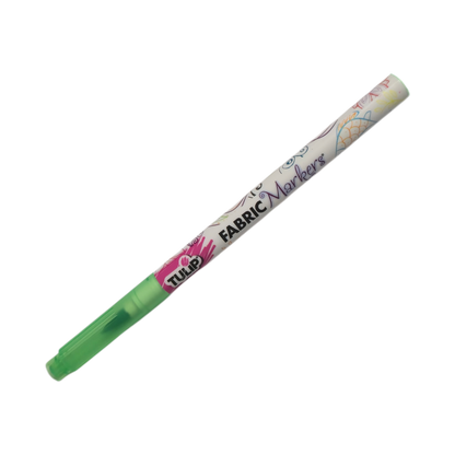 TULIP Highlighter Green Dual Super Fine Tip / Brush Fabric Permanent Marker
